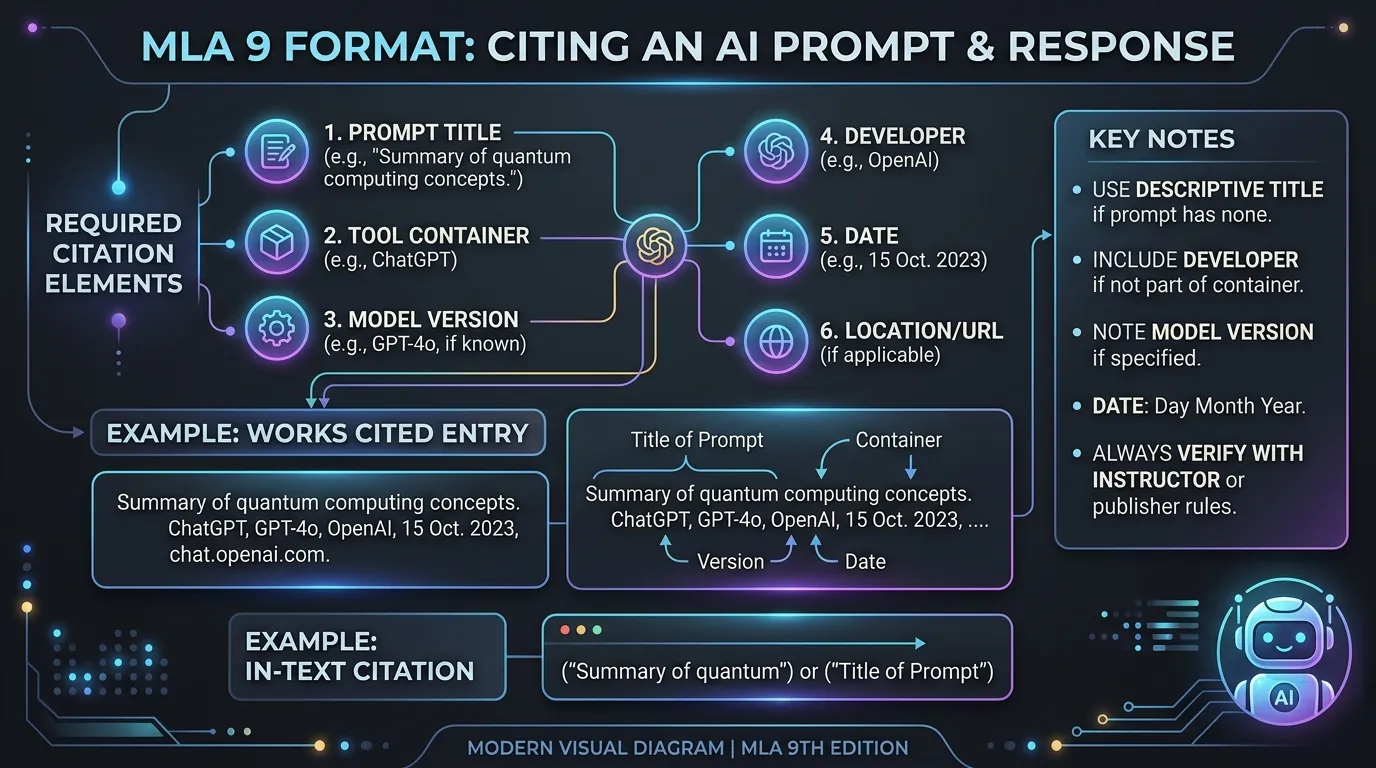 ChatGPT MLA Citation Format and Structure Diagram