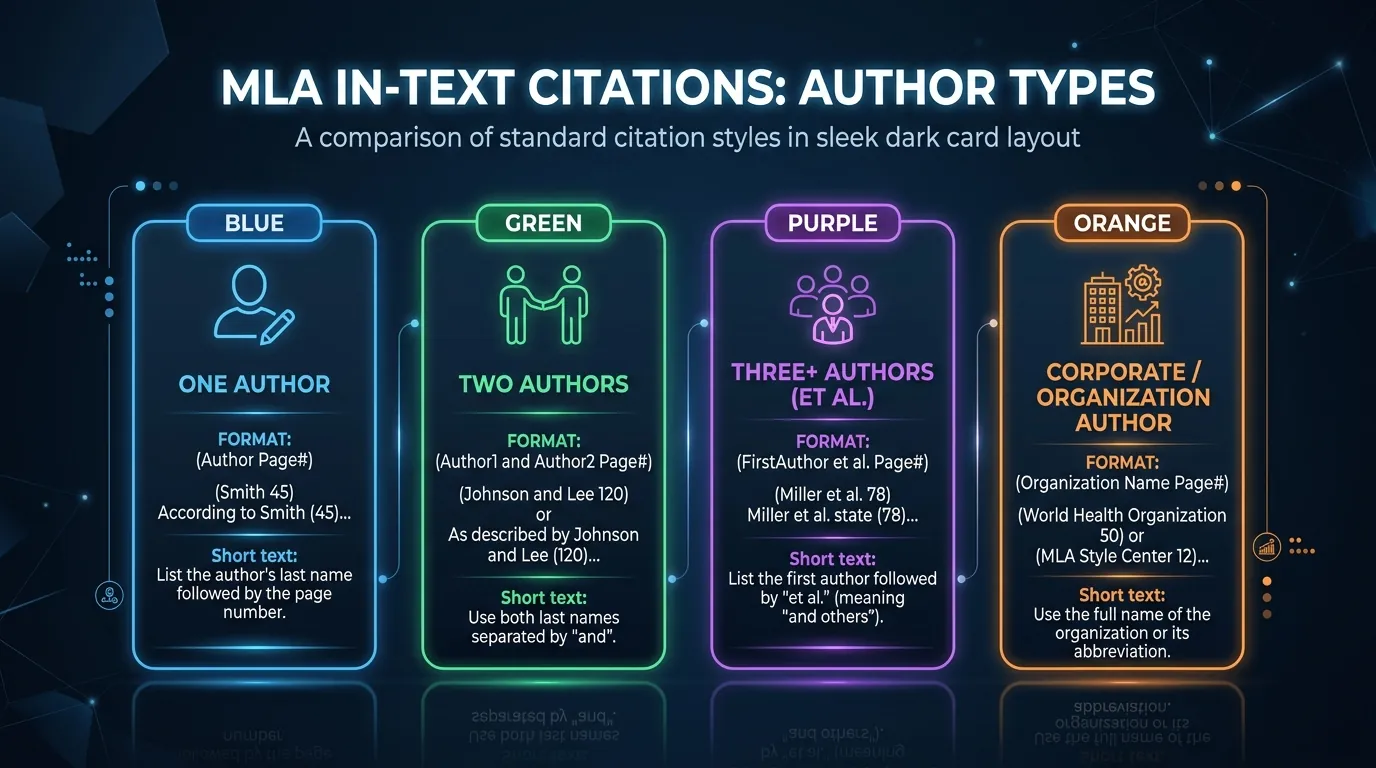 MLA In-Text Citations Author Types Guide